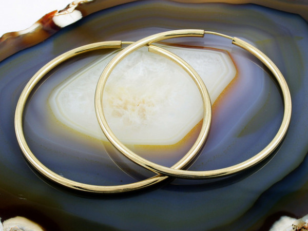 Cercei Placati cu Aur 18k, model Rotund cod 1645