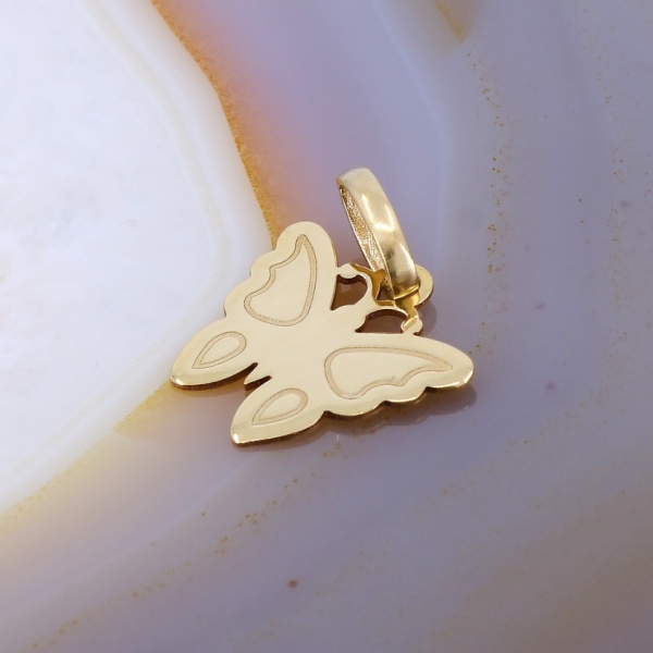 Pandantiv din Aur Galben 14K 585 model Fluture c751