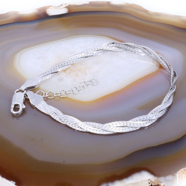 Bijuterie Bratara Impletita in argint c2705
