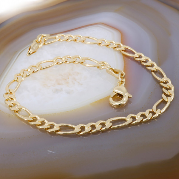 Bratara Unisex Placata cu Galben 18K model Zale Plate tip 3+1 cod 1474