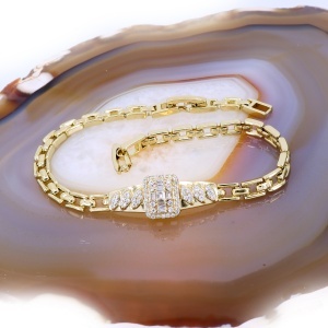 Bratara eleganta Placata cu Aur cu cristale Zirconia c1746