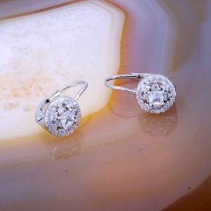 Cercei Floricica din Argint 925 cu Cristale Zircon c4346