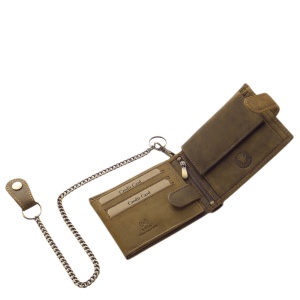 Portofel Barbati piele Naturala Maro Motor Style Classic cu lant detasabil si RFID Protect - Img 3
