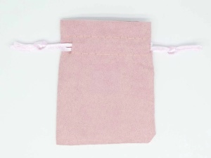 Saculet Textil de culoare Roz Somon 83x110 mm