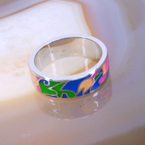 Inel Georgian Abstract Floral Ring din Argint 925 c3263 - Img 3