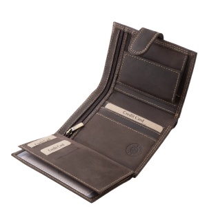 Portofel de Arhivare din piele maro marca GreenDeed RFID Protect - Img 4