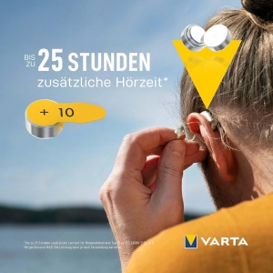 Baterii Varta 10 pentru Aparatele Auditive set 6 bc