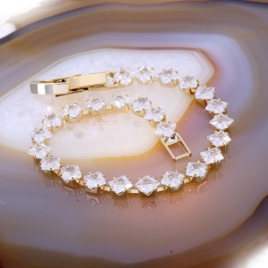 Bratara Placata cu Aur presarata cu Cristale Zirconia c1708