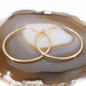 Cercei Rotunzi Placati cu Aur Galben 18K cod 3369