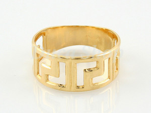 Inel placat cu aur 18k cu Influente Grecesti c435