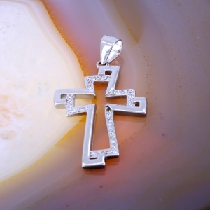 Pandantiv Cruce Fantezie cu cristale zirconia c1315