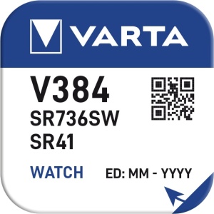 Baterie ceas Varta Silver Oxide V384 SR41SW 1bc