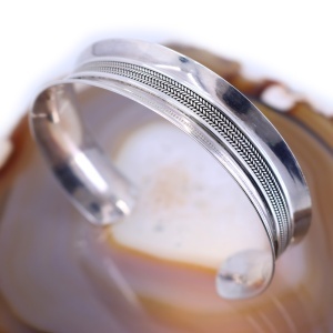 Bratara Fixa - Bangle din argint 925 aspect modern c3441