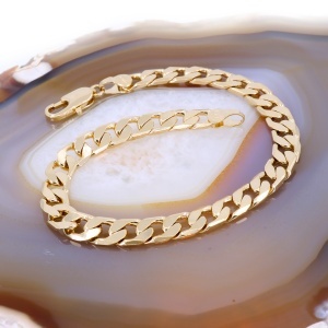 Bratara Placata cu aur model Classic unisex zale plate c1699