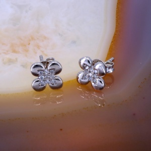 Cercei Floricica din Argint 925 cu Cristale Zirconia c4162