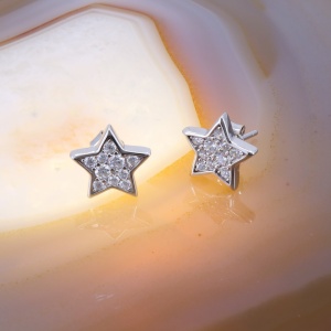 Cercei Stea din Argint cu Cristale Zirconia c3775