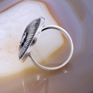 Inel Fantezie din Argint Antichizat 925 cu Cristal Zirconia c3136 - Img 2