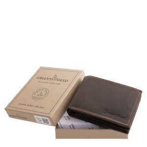 Portofel Maro de Vanatoare din piele Naturala cu Protectie RFID