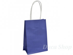 Sacosa din Hartie Culoare Albastra a128