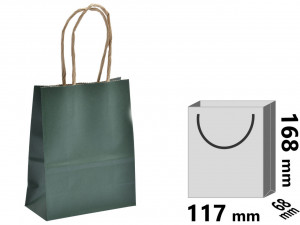 Sacosa din Hartie Culoare Verde a1178