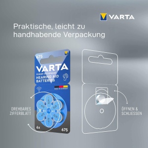 Baterii Duracell 675 pentru Aparatele Auditive set 6 bc