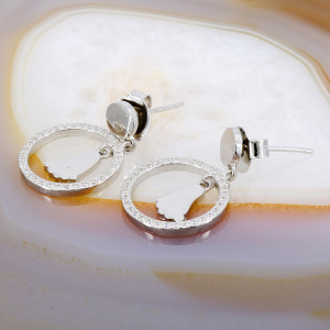 Cercei din Argint 925 cu Cristale Zirconia model Talpi c3013