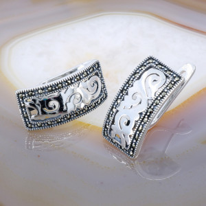 Cercei din Argint 925 model Vintage cu Marcasite c3049