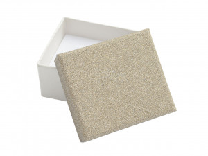 Cutie de Carton culoare Crem Gold stralucitor