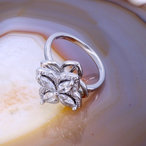 Inel Spinner Antistres din Argint 925 cu Cristale zirconia c3178