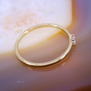 Inel Starlight din Aur Galben 14K 585 cu Cristal Zirconia c844 - Img 2