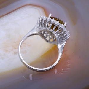 Inel Superb din Argint 925 cu piatra Zultanit si Cristale Zircon c3120 - Img 3