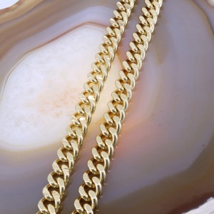 Lant Reglabil pe lungime Unisex Placat cu Aur model Clasic chain Link c1302