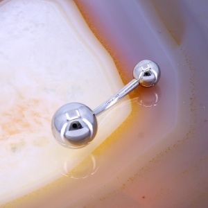 Piercing Bila din Argint 925 pentru Buric reflexii oglinda c1295