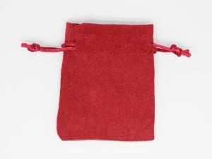 Saculet Textil de culoare Rosu 83x110 mm - Img 4