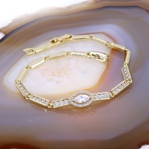 Bratara Placata cu Aur cu cristale Zirconia c1732