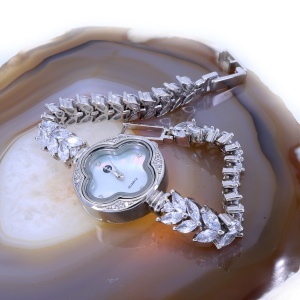 Ceas Din Argint 925 cu Cristale Zirconia Albe Stralucitoare si Cadran elegant Sidef