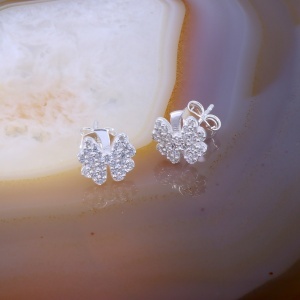 Cercei Trifoi din Argint 925 cu Cristale Zirconia c4156
