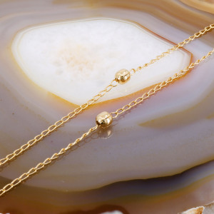 Colier Bobite Placat cu Aur Galben 18K cod 1058