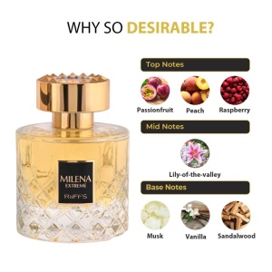 Milena Extreme by Riiffs – Apă de Parfum Unisex 100ml | Parfum Arabesc Dulce‑Oriental Persistent - Img 6
