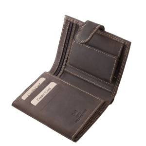 Portofel de Arhivare din piele maro marca GreenDeed RFID Protect - Img 2