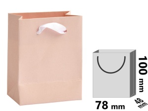 Punga Mica din Hartie - Carton Culoare Roz