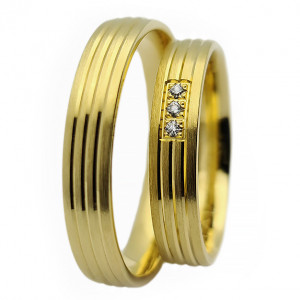 Verigheta din Argint 925 model " Legaturi Eterne " Placata cu Aur 22K