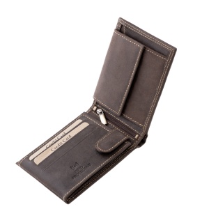 Portofel Maro de Vanatoare din piele Naturala cu Protectie RFID - Img 3