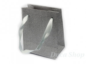 Punga Mica tip Cadou culoare Argintiu Stralucitor cod 113