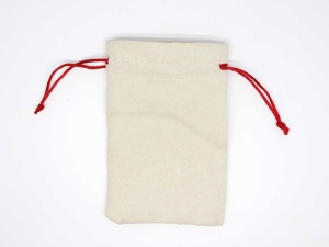 Saculet Textil de culoare Crem 68x89 mm