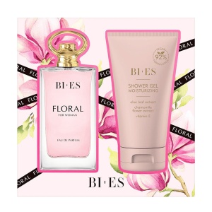 Set cadou Bi Es Floral - Apa de Parfum 90ml si Gel de dus 150ml