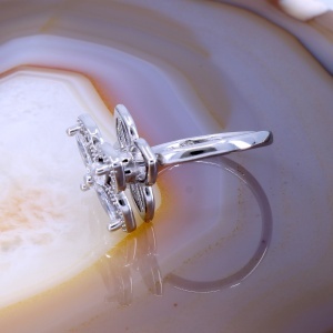 Inel Spinner Antistres din Argint 925 cu Cristale zirconia c3178 - Img 2