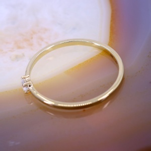 Inel Starlight din Aur Galben 14K 585 cu Cristal Zirconia c844 - Img 3