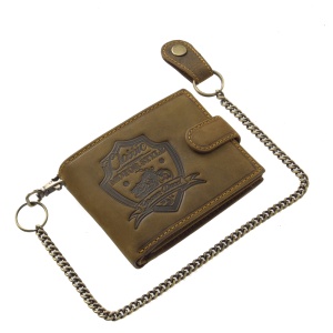 Portofel Barbati piele Naturala Maro Motor Style Classic cu lant detasabil si RFID Protect - Img 2