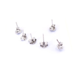 Set 6bc Cercei mici din argint 925 model stele cu cristale c4399
